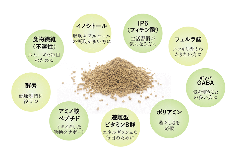 玄米酵素でとれる健康維持に役立つ成分